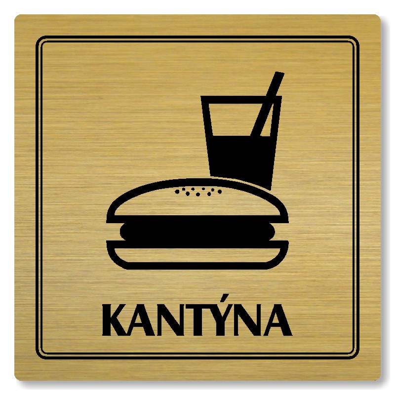 Kantýna, 118x118mm, zlatá, Utah